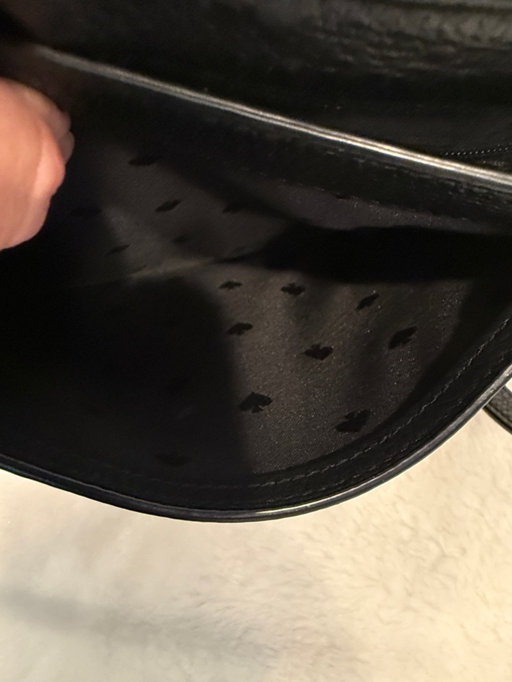 Kate Spade New York Black Pebbled Leather Crossbody Bag - Picture 9 of 14